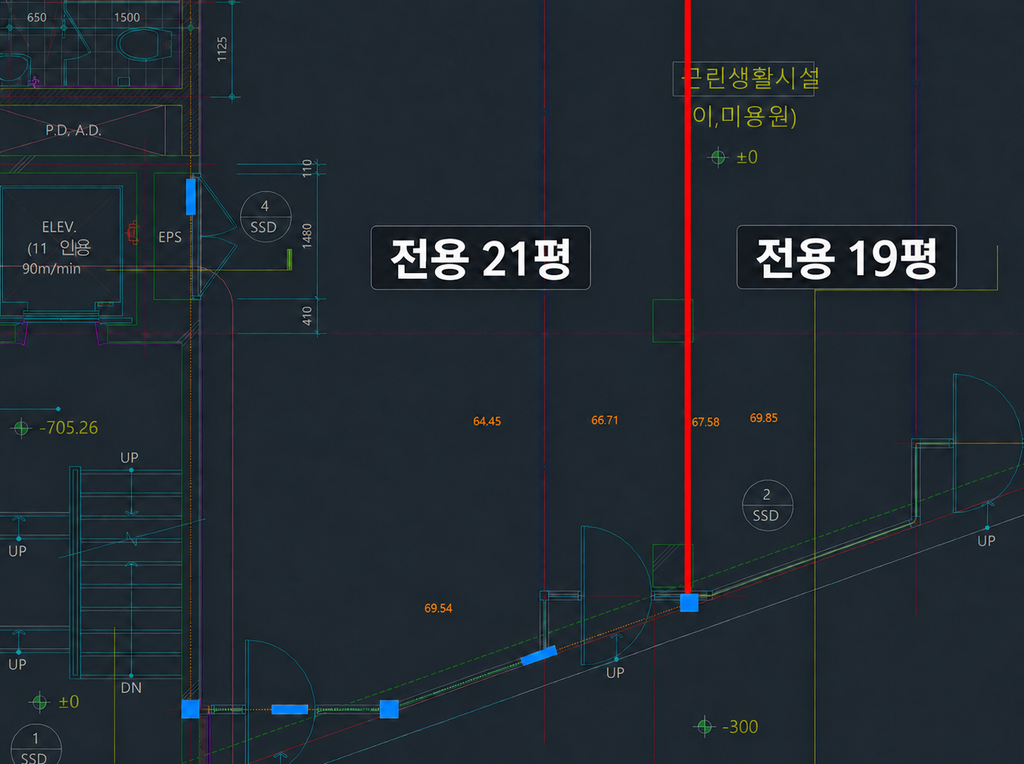 1층 분할 도면